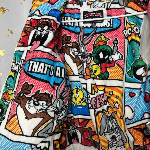 Members Only Hi-Shine Looney Tunes Lining Jacket Sz: L - Picture 4 of 6